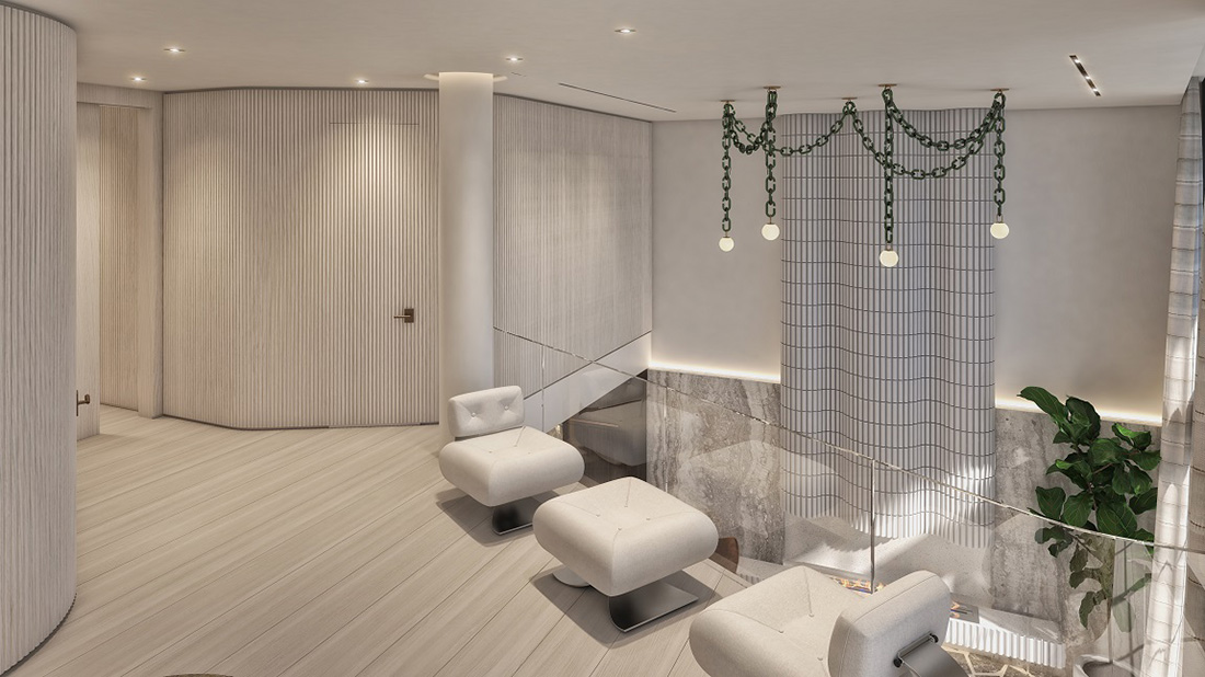Swagged Chandelier by Trueing