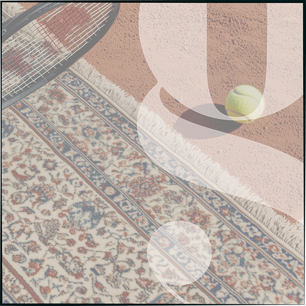 Jaipur Rugs transforming a tennis court into The Court of Carpets